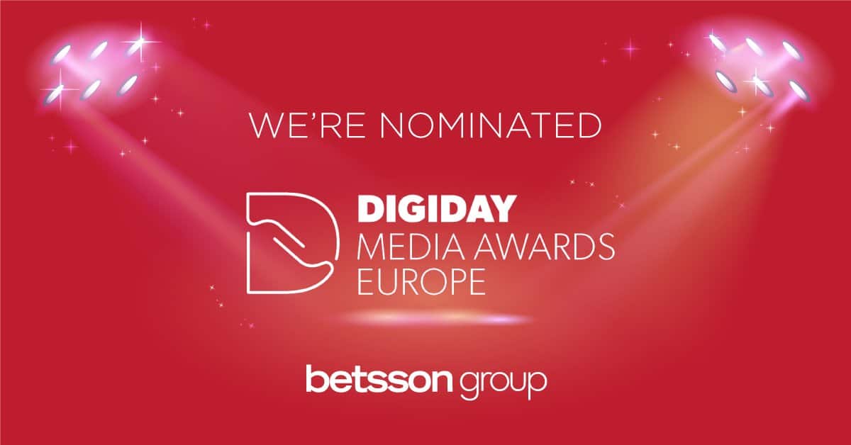 Shortlisted at the Digiday Media Awards Europe