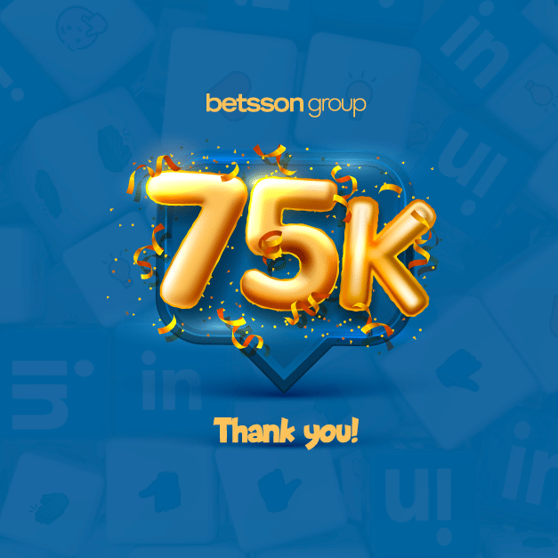 Betsson Group reaches 75,000 followers on LinkedIn