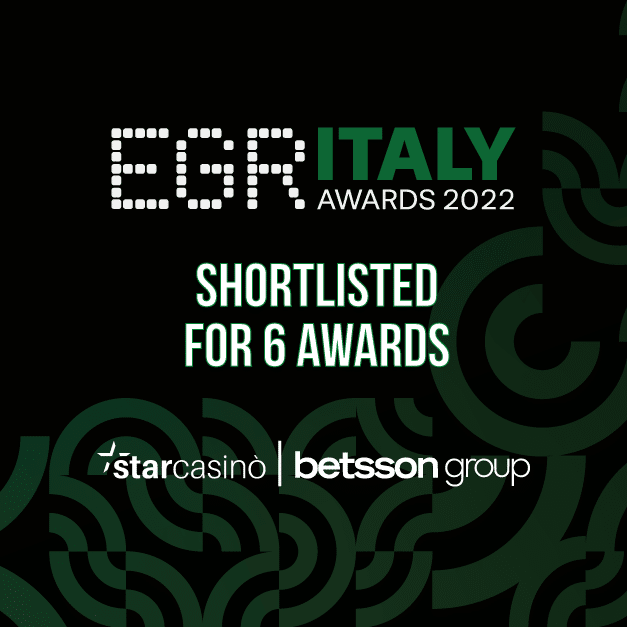 Shortlisted for 6 awards at EGR Italy Awards 2022
