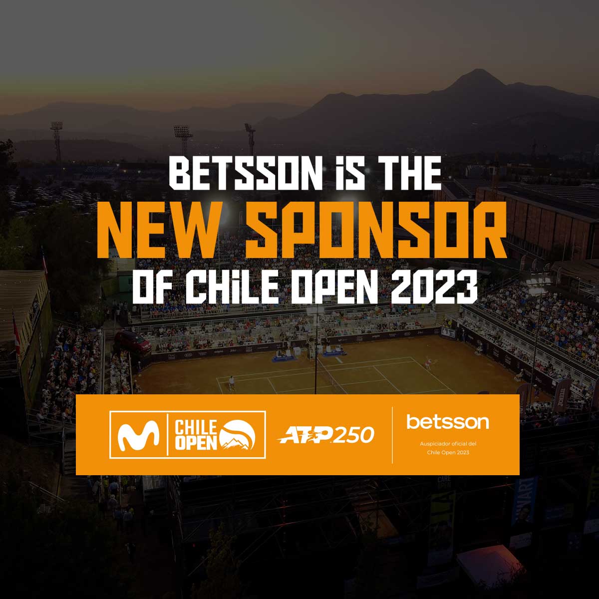 Betsson becomes a main sponsor of the Chile Open 2023 Tennis Championship