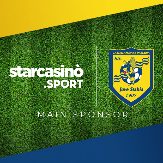 STARCASINÒ SPORT BECOMES THE NEW MAIN JERSEY SPONSOR FOR THE ITALIAN SERIE C TEAM JUVE STABIA