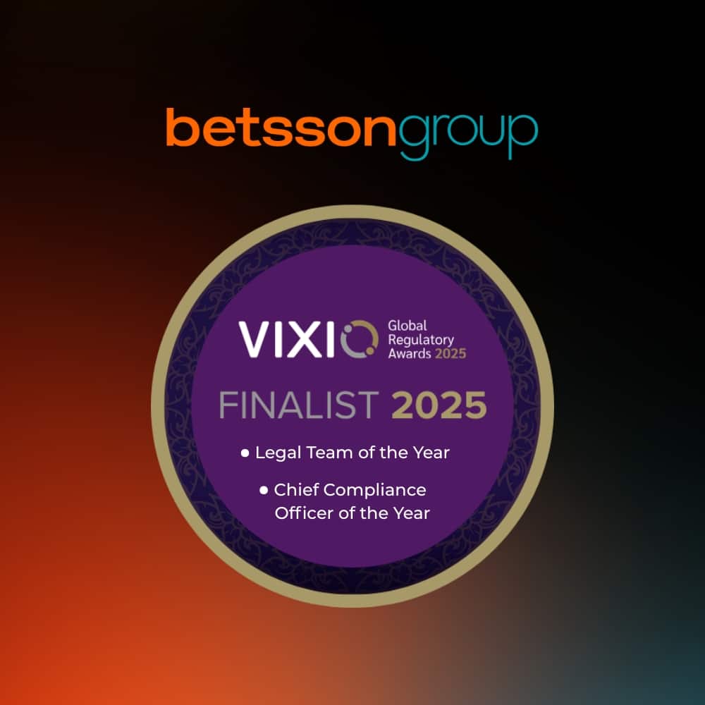 Betsson Group Shortlisted at the Global Regulatory Awards 2025