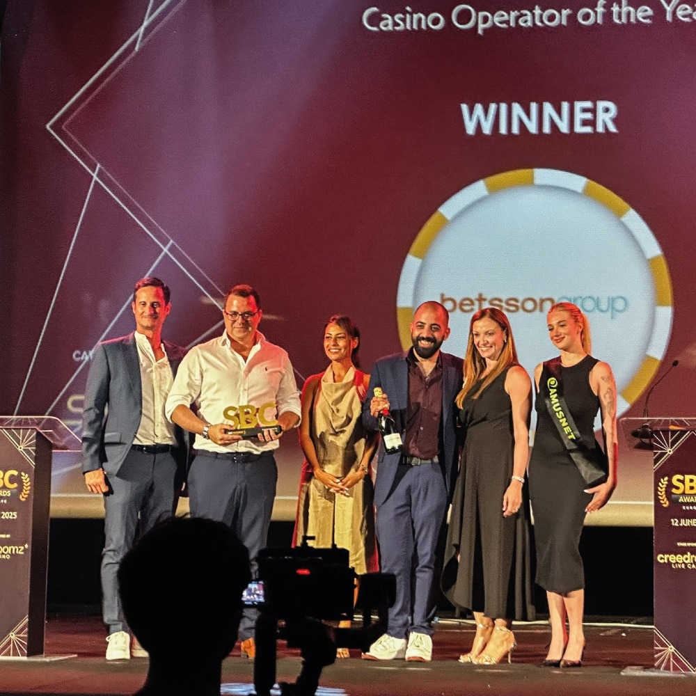 Betsson Group awarded at the SBC Awards Europe