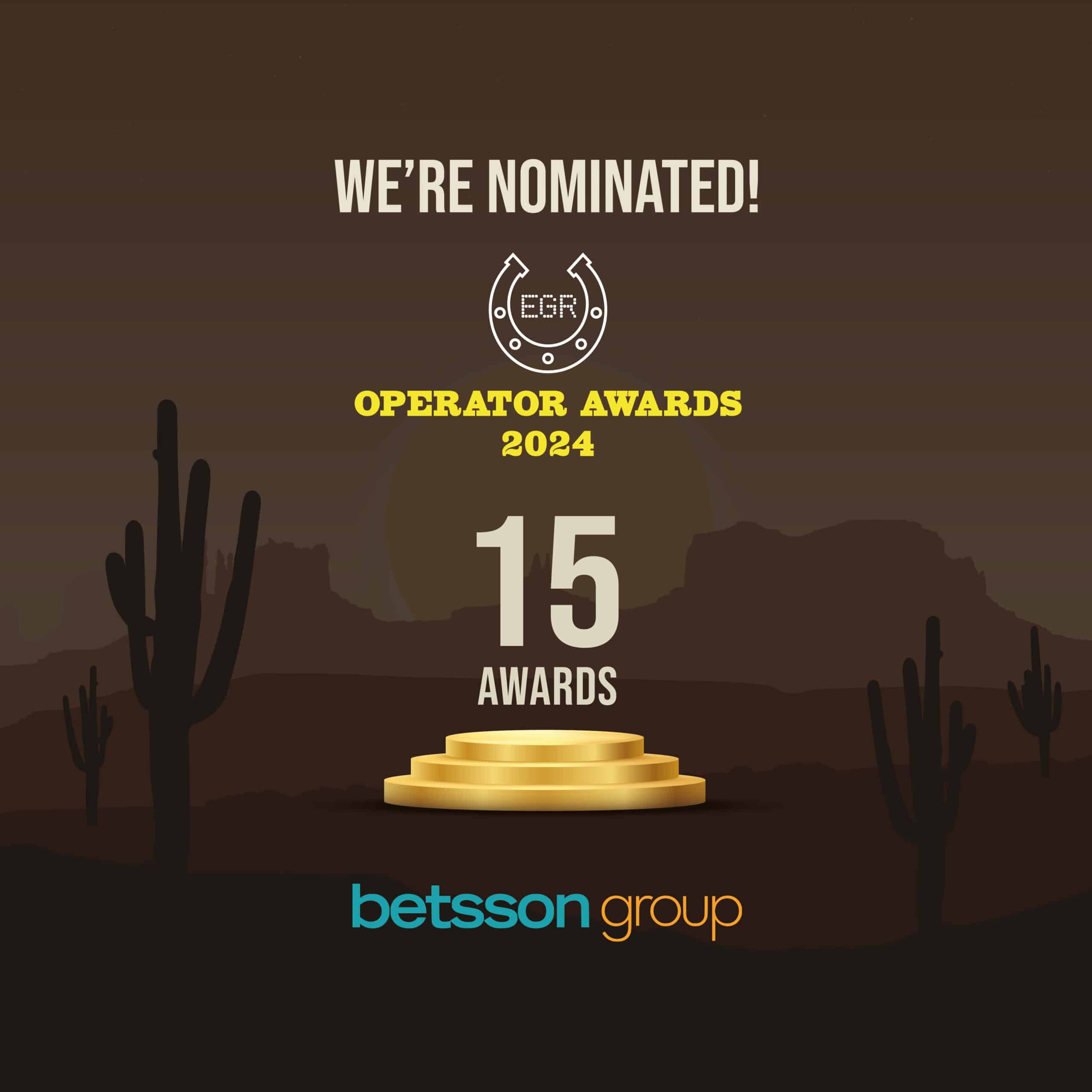 Shortlisted for 15 awards at the EGR Operator Awards 2024