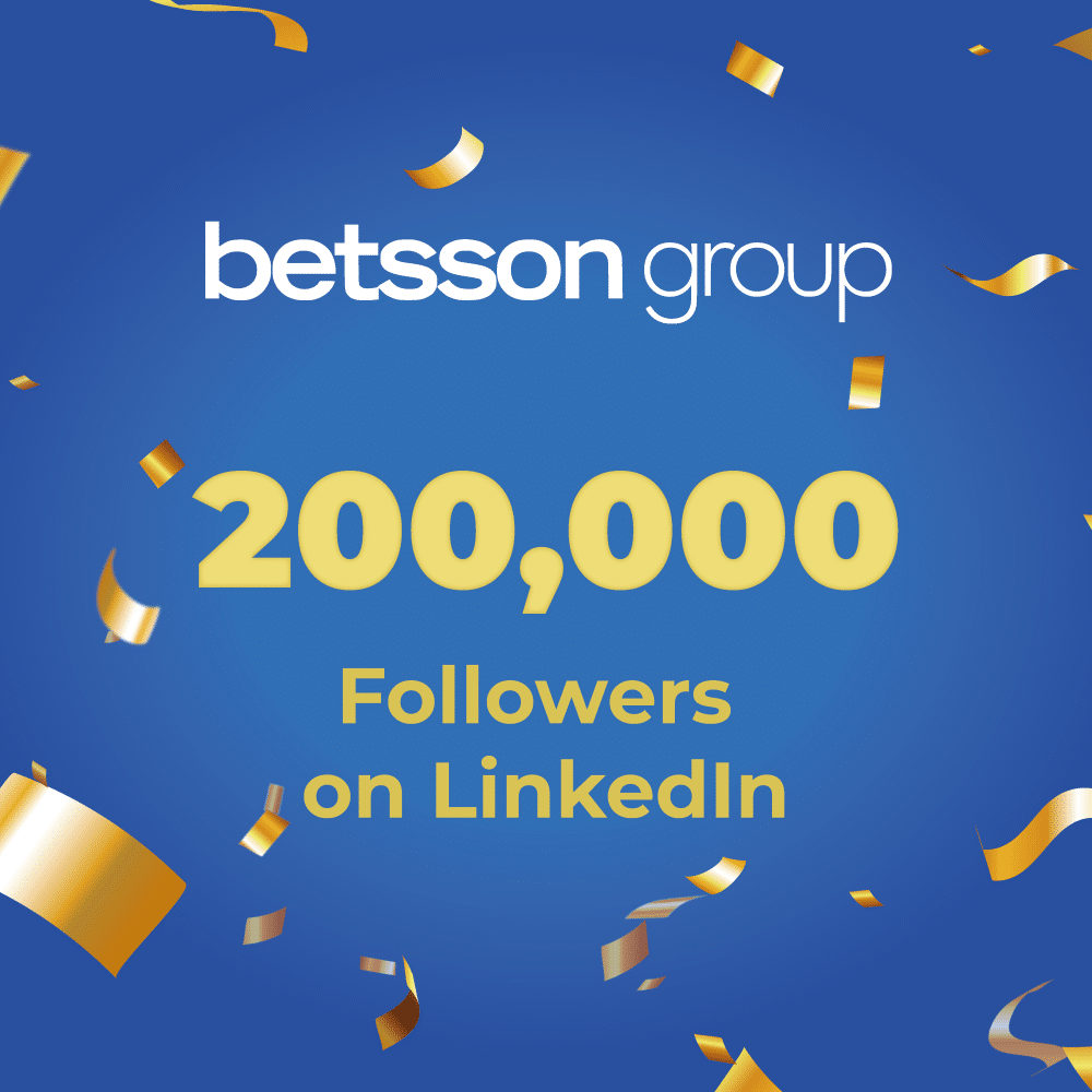 Betsson Group Hits 200,000 Followers on LinkedIn! 