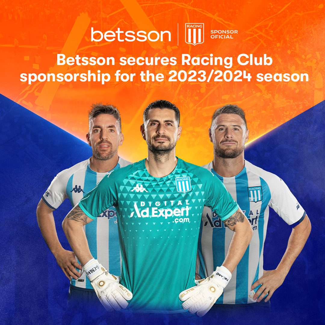 Betsson secures Racing Club sponsorship for the 2023/2024 season