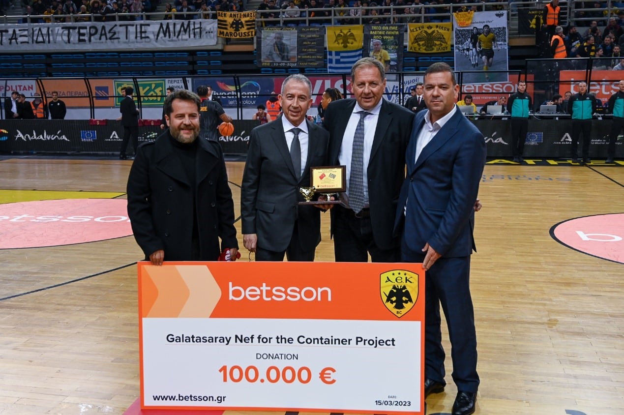 Donation to the Galatasaray Container Project