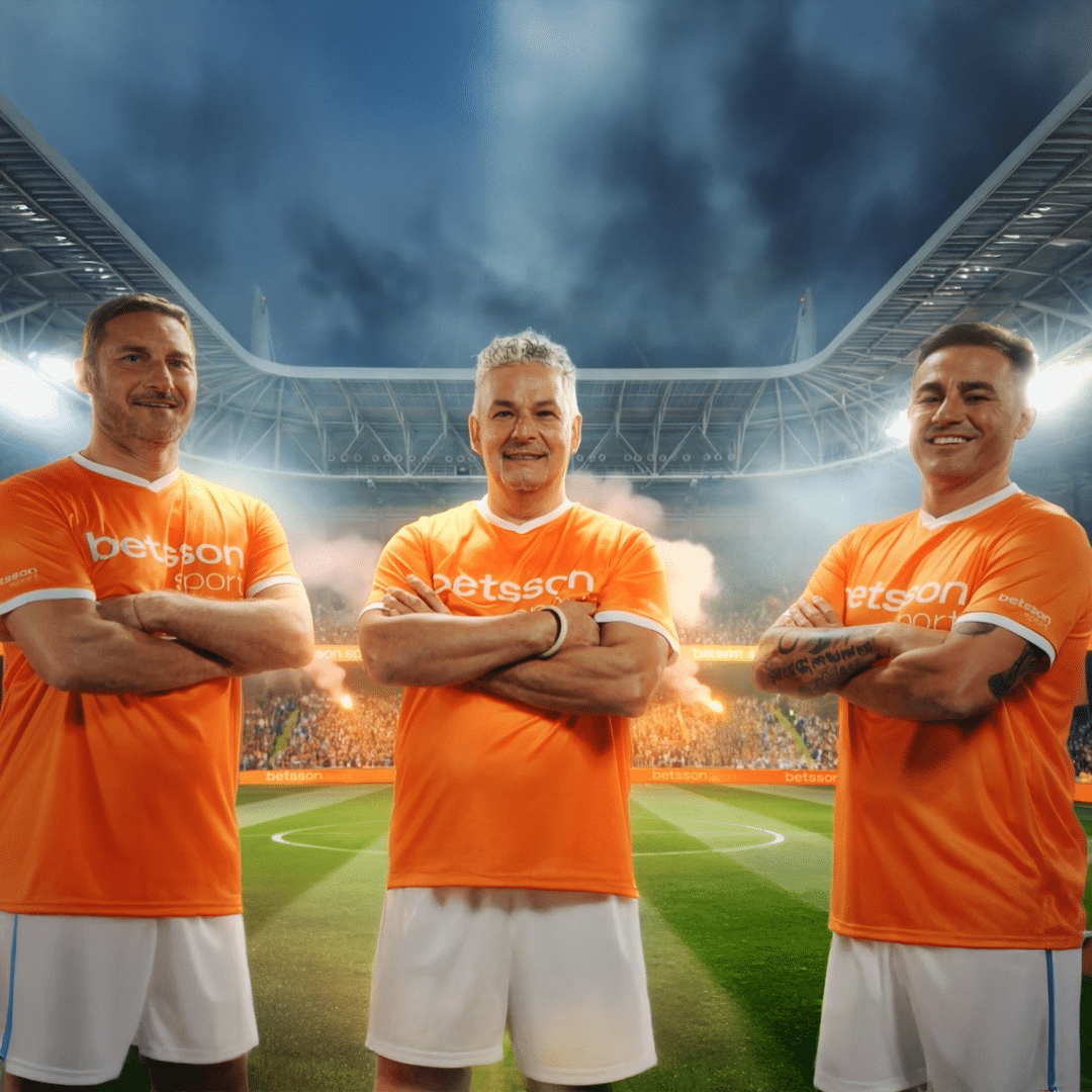 Betsson Sport launches new campaign featuring Totti, Baggio and Cannavaro