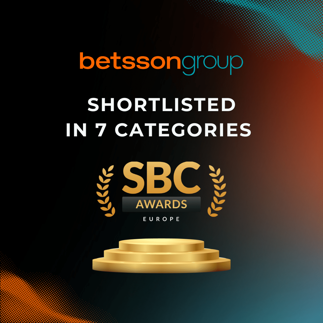 Betsson Group is shortlisted in seven categories at the SBC Awards Europe 2026 
